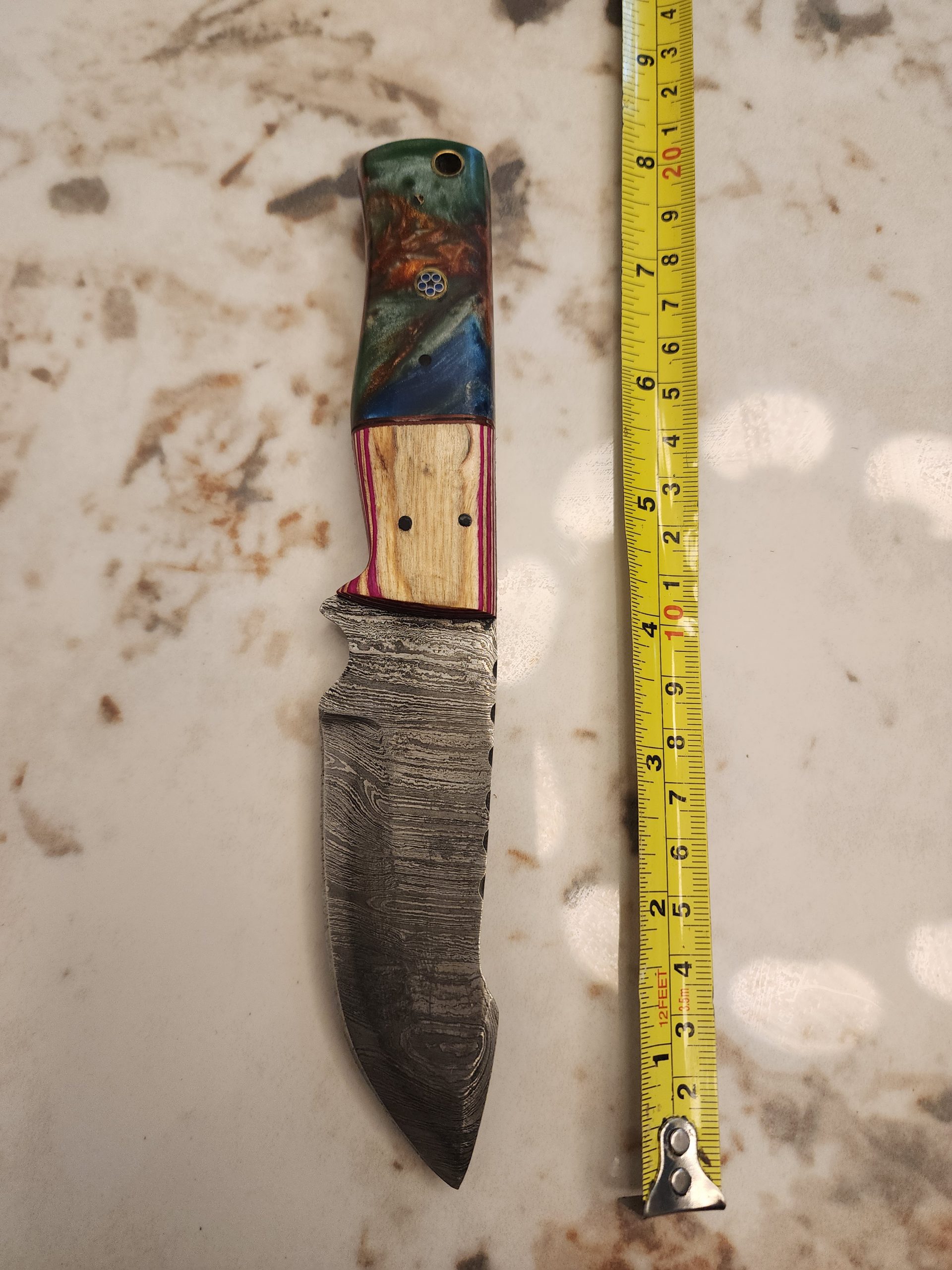 Premium Handmade Damascus Steel Knife (8 inches long) <br><br> - Image 2